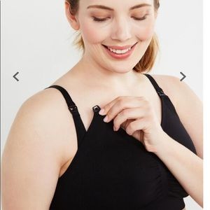 Motherhood Maternity Classic Black Nursing Bra